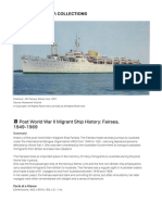 Post World War II Migrant Ship History - Fairsea, 1949-1969