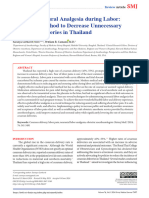 Effective Epidural Analgesia During Labor A Feasib