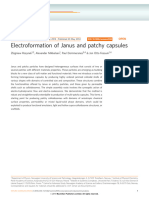 Electroformation of Janus and Patchy Capsules