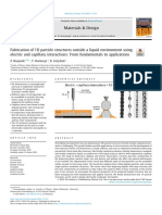 Fabrication of 1D Particle Structures Outside Liquid Environment Using Electric and Capillary Interactions: From Fundamentals To Applications