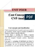 Chapter 4 Cost Concepts and CVP Analysis