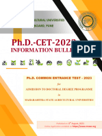 Ph.D.-CET-2023 - Information Bulletin - MAUEB-MCAER