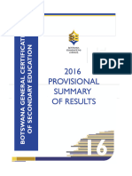 2016 BGCSE Provisional Report Final