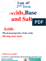 Acidsbase and Salts