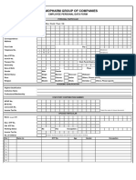 Employee Personal Data Form - CSI