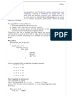 Sorting Algorithm In-Place Comparison Sort O Insertion Sort