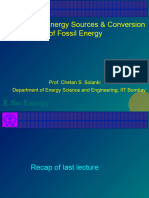 Renewable Energy Sources & Conversion of Fossil Energy