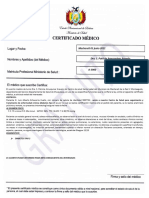 Certificado Medico Original