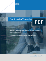 Teaching and Learning During COVID Shutdown Post Primary Teacher Perspectives Report - July - USE - Web