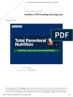 4 TPN Feeding (Total Parenteral Nutrition) Nursing Care Plan - Nurseslabs