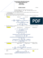 Solution of Physics XI - Paper, 2024.