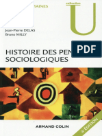 (Collection U. Sciences Humaines Et Sociales.) Delas, Jean-Pierre - Milly, Bruno - Histoire Des Pensées Sociologiques (2015, DL 2015, A. Colin)