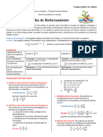 Ficha de Refuerzo Matematica N°01 - 4to Operaciones Con Fracciones