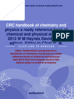 CRC Handbook of Chemistry and