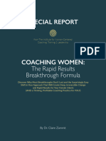 Special Report - Coaching Women The Rapid Results Beakthrough Formula - The Institute For Woman-Centered Coaching, Training & Leadership