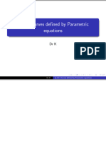 10.1 Parametric Equations