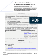 EASA Notice of Propsed Amendment NPA - 2023-05