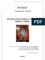 Antena Ativa 500khz - 30Mhz