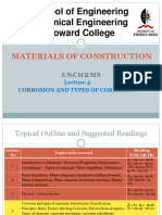 Lecture 4 - Corrosion and Types of Corrosion