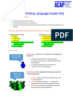 Reflective Writing Language Guide.