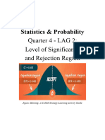 LAG 2 Level of Significance and Rejection Region