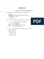 3ro Cuestionario - Matematicas