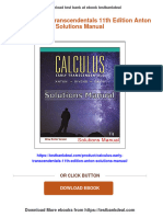 Calculus Early Transcendentals 11th Edition Anton Solutions Manual Download PDF