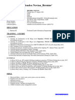 Hendra Novian Resume