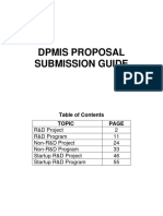 DPMIS - Proposal Submission Guide