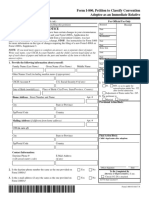 Form I-800, Petition To Classify Convention Adoptee As An Immediate Relative