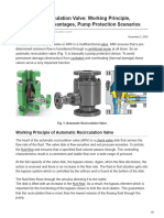 Automatic Recirculation Valve Working Principle Applications Advantages Pump Protection Scenarios