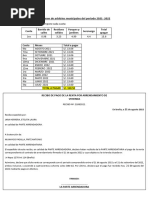 Recibo de Pago de La Renta Por Arrendamiento de Vivienda