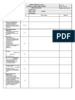 Audit Check Sheet