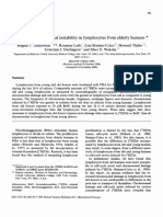 Increased Chromosomal Instability in Lymphocytes From Elderly Humans