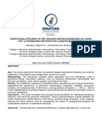 Operational Efficiency in The Trucking Service Businesses in Lucena City A Foundation For Effective Logistics MGT Mendoza and de Guzman PDF