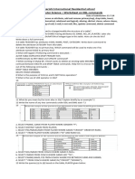 Maharishi International Residential School 083 Computer Science - Worksheet On SQL Commands