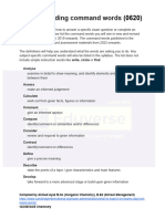 Understanding Command Words (0620)