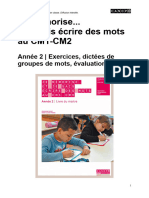 Je Sais Ecrire Des Mots Au cm1 cm2 Annee 2 Ex Dictees Et Evaluations