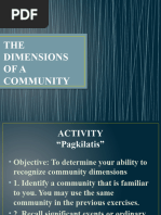 The Dimensions of A Community