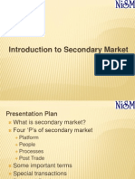 Introduction To Secondary Market