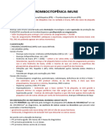 Pti - Púrpura Trombocitopênica Imune: Purpura Trombocitopenica Imune/Idiopatica (PTI) Trombocitopenia Imune (PTI)