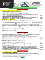 Maths Tle C BAC Blanc 2 Mars 2024