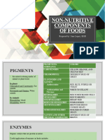 Non Nutritive Components of Foods