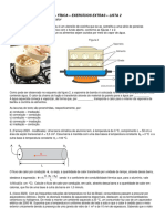 2em - Física - Lista 2 - Processos de Transferência de Calor