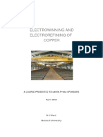 Electrowinning and Electrorefining of Copper Murdoch University