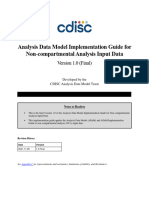 ADaMIG For Non-Compartmental Analysis Input Data v1.0 1