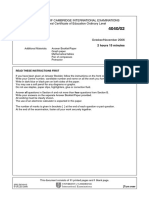 Statistics: University of Cambridge International Examinations General Certificate of Education Ordinary Level