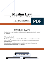 Muslim Law Lecture 1 Sources