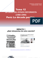 TEMA 12 - Peru 1980 - 1990