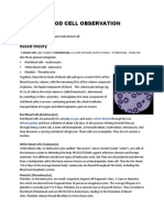 Blood Cell Observation